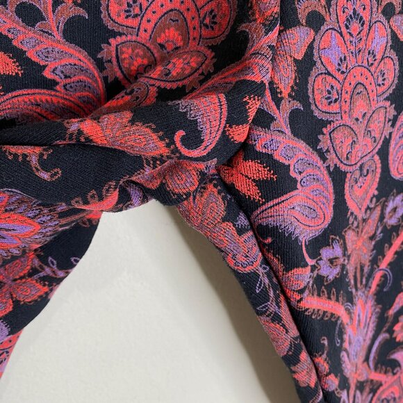 I.Am.Gia Tatiana 2.0 Jogger Sweatpants Black Paisley Black Purple Red - Picture 7 of 13